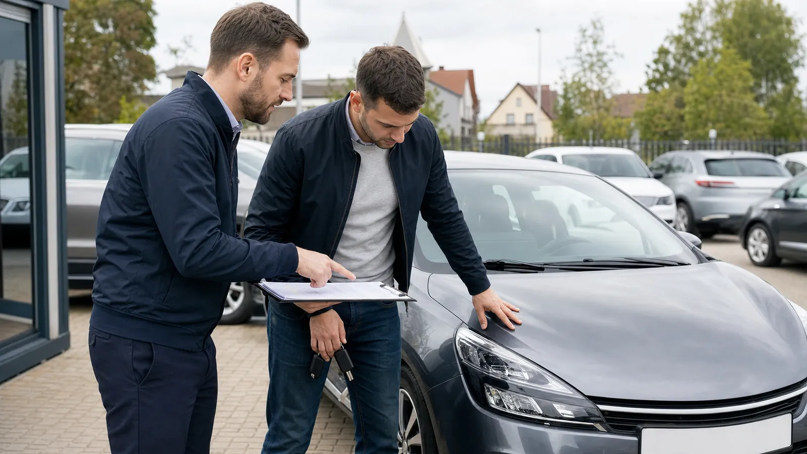 Przekazanie samochodu klientowi wypożyczalni AUTO-MOTO