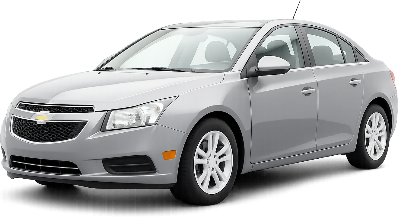 Srebrny Chevrolet Cruze