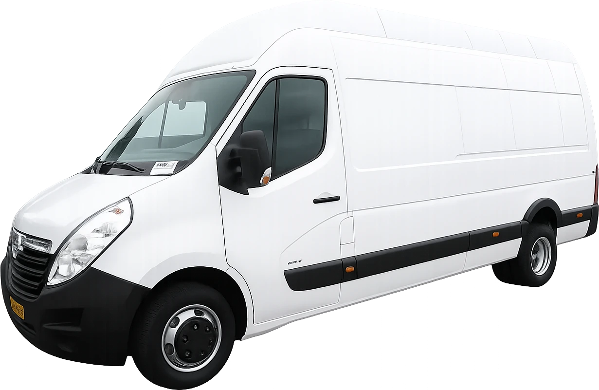 Biały Opel Movano