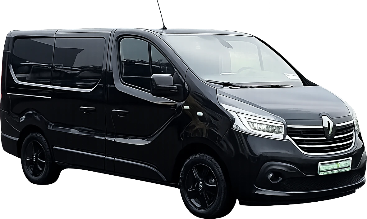 Czarny Renault Trafic