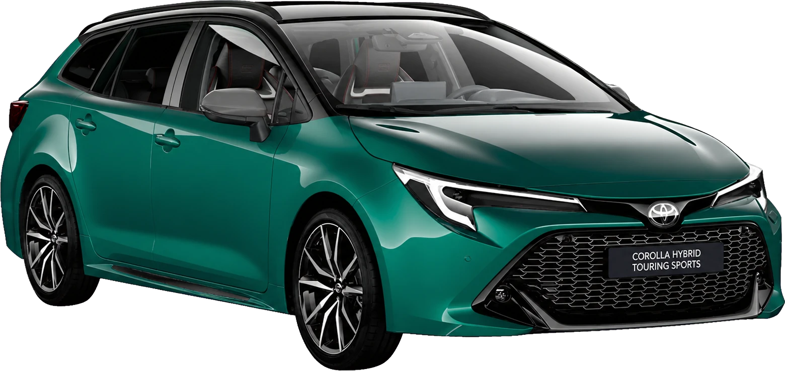 Zielona Toyota Corolla Hybrid Touring Sports