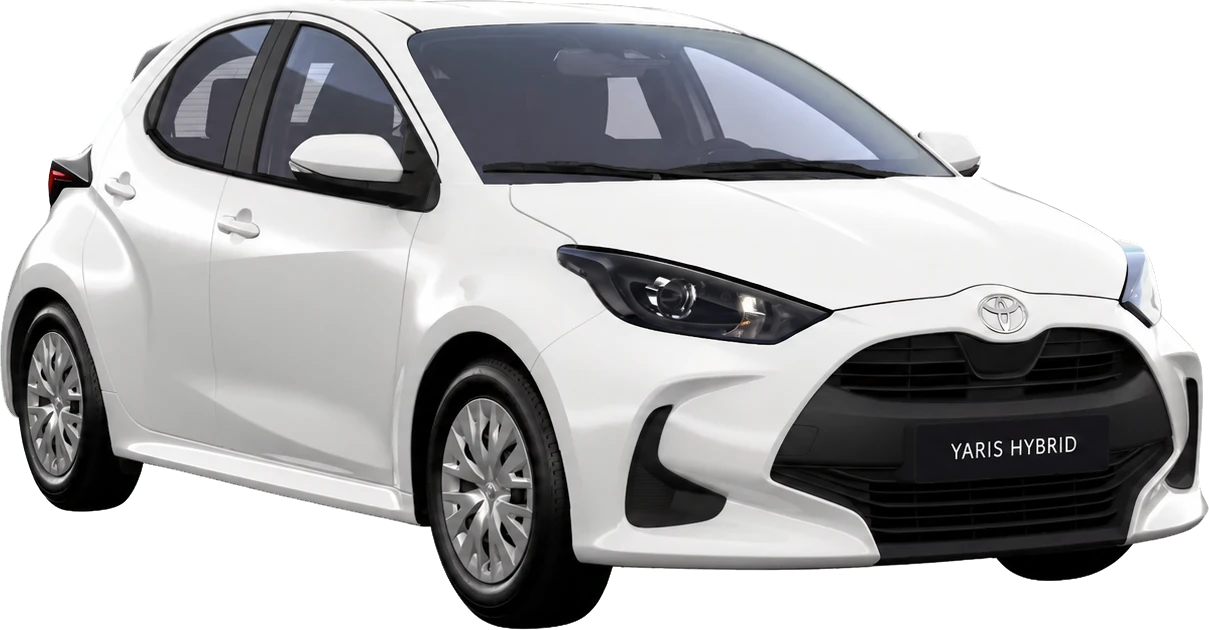 Biała Toyota Yaris Hybrid
